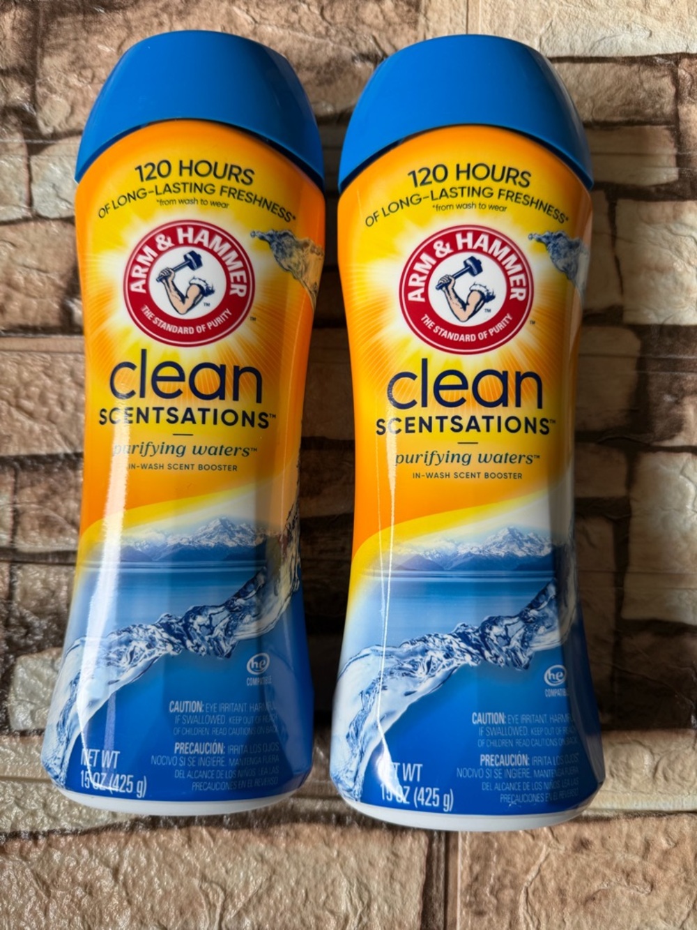 Set of 2 Arm & Hammer Clean Scentsations Purifying Waters In-Wash Scent Booster